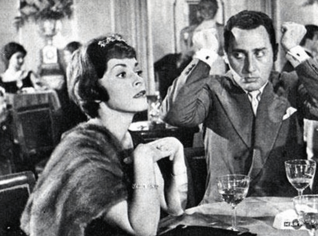 Franca Valeri con Alberto Sordi ne Il vedovo (1959) – Fonte: Corriere della Sera